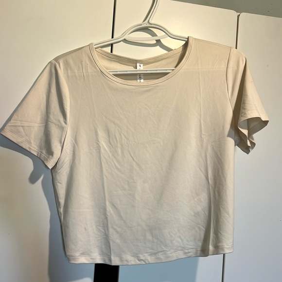 Athletic open back twist tee - crop - Picture 1 of 3